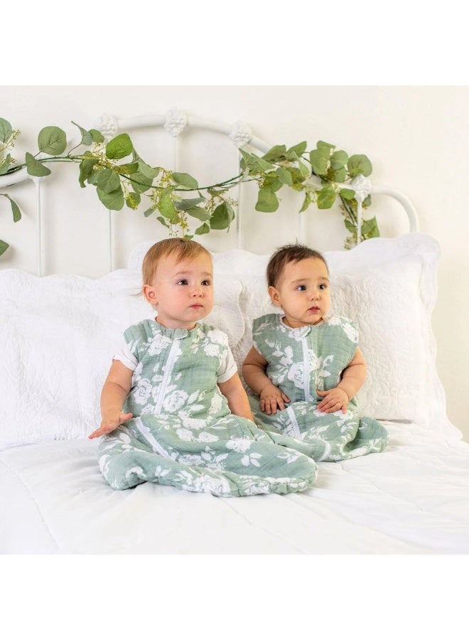 Bebe au Lait Premium Muslin Bedtime Sleepers, 12-18 Months - Oahu - Image 5